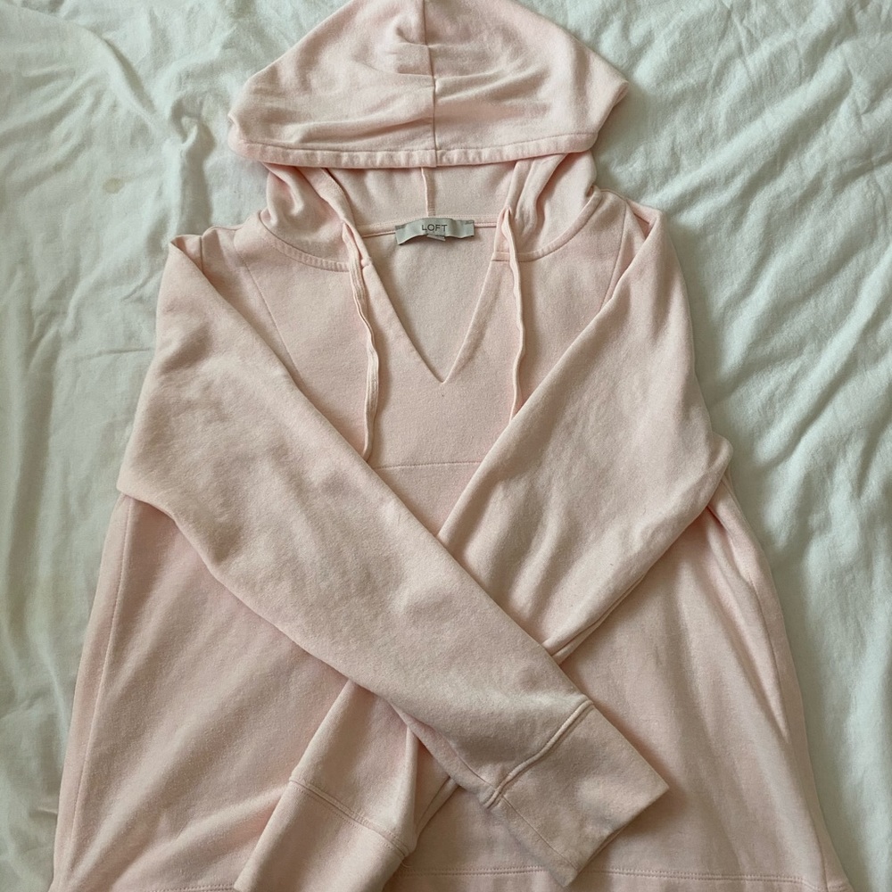 LIGHT PINK LOFT HOODIE